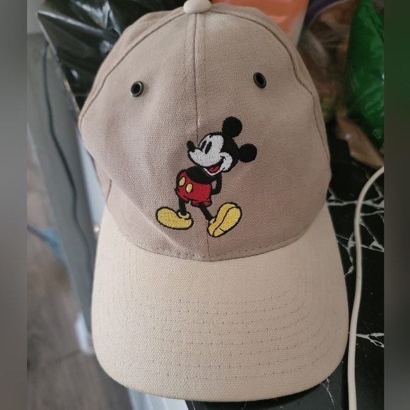 Disney Tan Cap with Mickey Mouse Logo - Picture 4 of 4